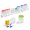 ZENWORYS Weekly Pill Organizer Magnetic Weekly Pill Organizer 1 Times