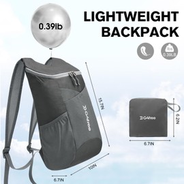 G4Free 11L Foldable Hiking Backpack Small Ultra Packable Backpack Travel Bag for Women Men Casual Outdoor Camping Daypack