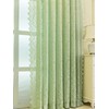 F-CHU Green Net Curtains for Windows 72 drop Voile Curtains