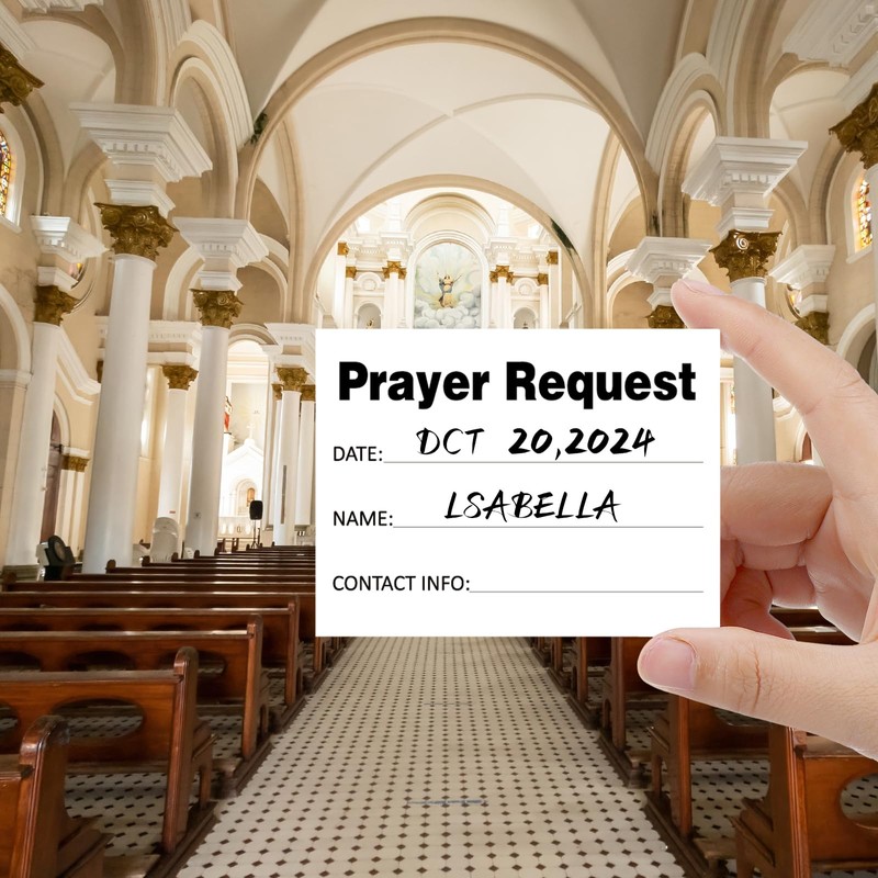 Moinchore 200 Pcs Prayer Request Cards 3x4 Inch Inspirations Prayer