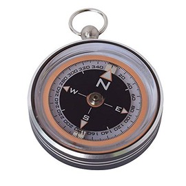 Wallis Brújula, Color Negro/Plata, Pequeño