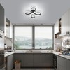 SENQIU LED Ceiling Light, 30W Modern Acrylic Ceiling Lamp, Flower