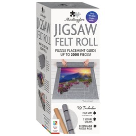 Mindbogglers Jigsaw Felt Roll – Portable Puzzle Mat with Extendable Tube for 500, 1000, 1500, and 2000 Piece Jigsaws
