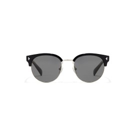 HAWKERS New Classic Round Sunglasses for Men and Women, Polarized Black