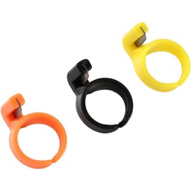 3Pcs Multicolour Plastic Thimble Sewing Ring,Thread Cutter Rings Finger Blade Needle Finger Ring Stitch Cutting Tools for Sewing Machine Accessory Sewing Notions and Supplies