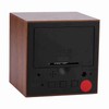 6x6x6cm Wooden Electronic Digital Alarm Desk Clock Temperature LED Display