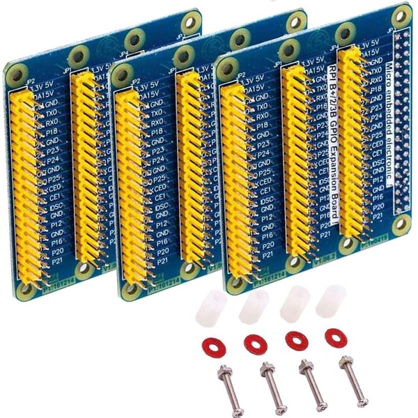 AZDelivery 3 x GPIO Extension Board compatible with Raspberry Pi