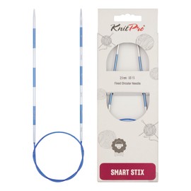 KnitPro 42063 SmartStix Circular Knitting Needle, Metal, Colourful, 60 cm, 2.5 mm