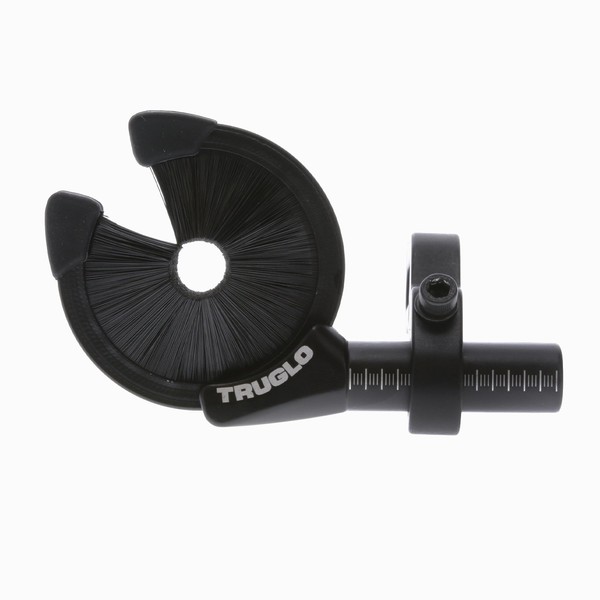 TruGlo EZ-Rest Capture-Style Contained-Brush Left-Hand Convertible Ultra-Lightweight Quiet Tough All-Weather Black Archery Arrow Rest