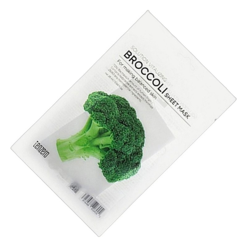 Ten Zero Skin Calming Facial Mask Sheet Solution Vitalizing Broccoli