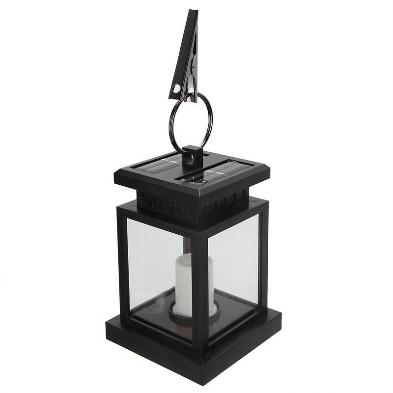 Solar Power Hanging Simulation LED Candle Light for Outdoor Garden