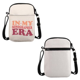 VAMSII Sonography Tech Gift Future Sonographer Crossbody Bag Ultrasound Tech Travel Bag Radiology Stu-dent Graduation Gift (Future Sonographer C)