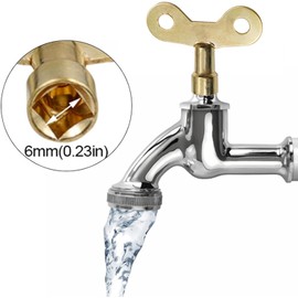 Zhhuoc 5 Pcs Golden Radiator Plumbing Bleed Bleeding Key Solid Brass Radiator Plumbing Keys Metal for Venting Air Switch Spool Radiator Keys for Bleeding Old Home Radiator Torque Wrenches Hand Tools