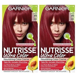 Garnier Nutrisse Ultra Color R3 Light Intense Auburn Hair Color 2 Pack