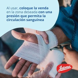 Jaloma | Venda elástica de 15 cm, resistente y fresca, compresión, pack c/12 pzas