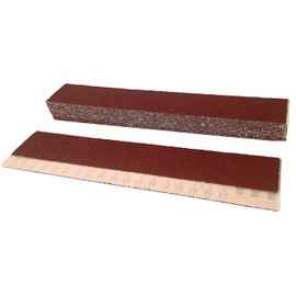 Starcke Premium Aluminum Oxide Longboard Sanding Sheets 2-3/4 x 17-1/2 Inch - Clip On Heavy Duty Sandpaper for Wood, Auto Body, Paint, Metal, and Plastics (80 Grit, 25 Pack)