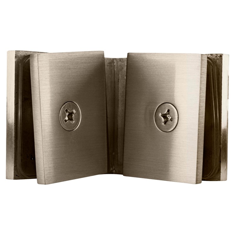 C.R. LAURENCE SGC90BN CRL Brushed Nickel Square 90 Degree Glass-to-Glass