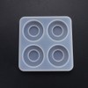 EINCORN Silicone Crystal Epoxy Resin Mold Round Drawer Handle Casting