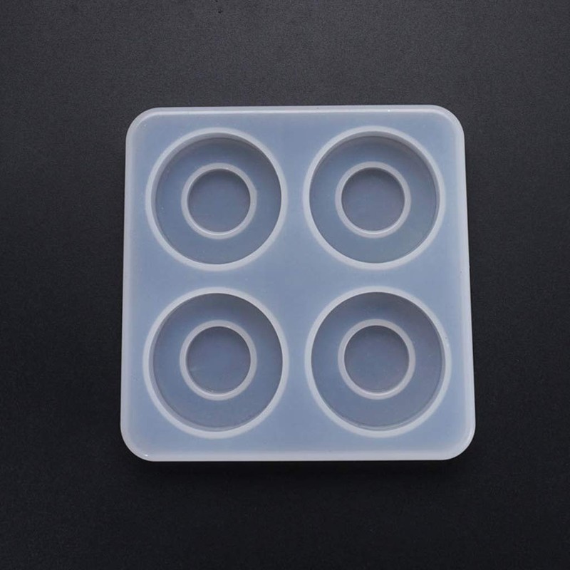 EINCORN Silicone Crystal Epoxy Resin Mold Round Drawer Handle Casting