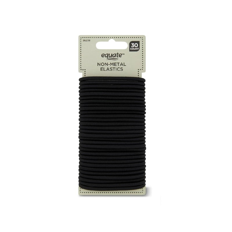 Ligas para cabello Equate 30 piezas negras