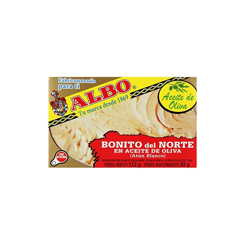 ALBO White Tuna in Olive Oil 112g. Pack 5 units