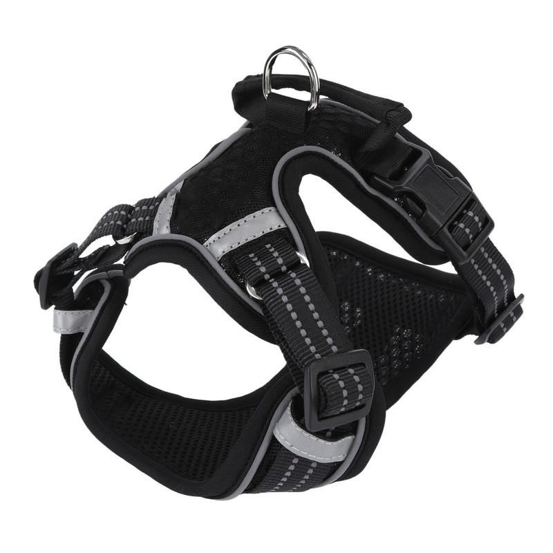 Dog Harness Adjustable Comfortable Reflective Strip Safety Mesh Dog Vest