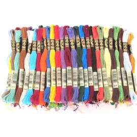 DMC Embroidery Floss Assortment 100 Colors. Genuine Made in France