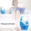 Shower Radio, Waterproof Bathroom Speaker Button, Mini Adjustable Volume Hanging