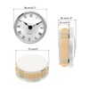 PATIKIL 3.1" 80mm Quartz Clock Insert, Round Quartz Movement Miniature
