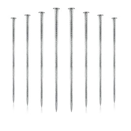 16PCS Landscape Stakes 15.8 inch Metal Stakes for Ground Heavy Duty Galvanized Landscape Stakes Metal Landscape Edging Spikes for Paver Edging, Artificial Turf, Weed Barrier, Tent, Carpentry