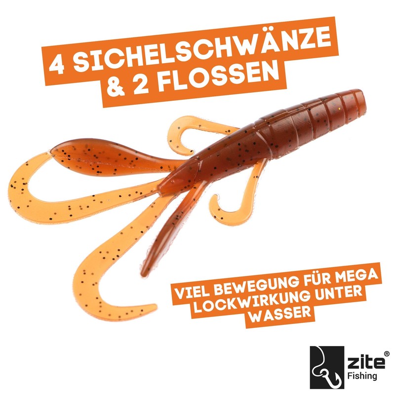 Zite Fishing Inzite Braw Creature Bait 10,5cm | Gummiköder Krebsimitat