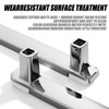 Kcmwsy 5 Pack White and Silver Cabinet Pulls Kitchen Cabinets