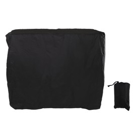 Ping Pong Table Cover Black Zippered 210 Silver Coated Waterproof Dustproof Tennis Table Cover for Patio 155x75x150cm