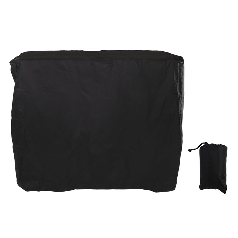 Ping Pong Table Cover Black Zippered 210 Silver Coated Waterproof
