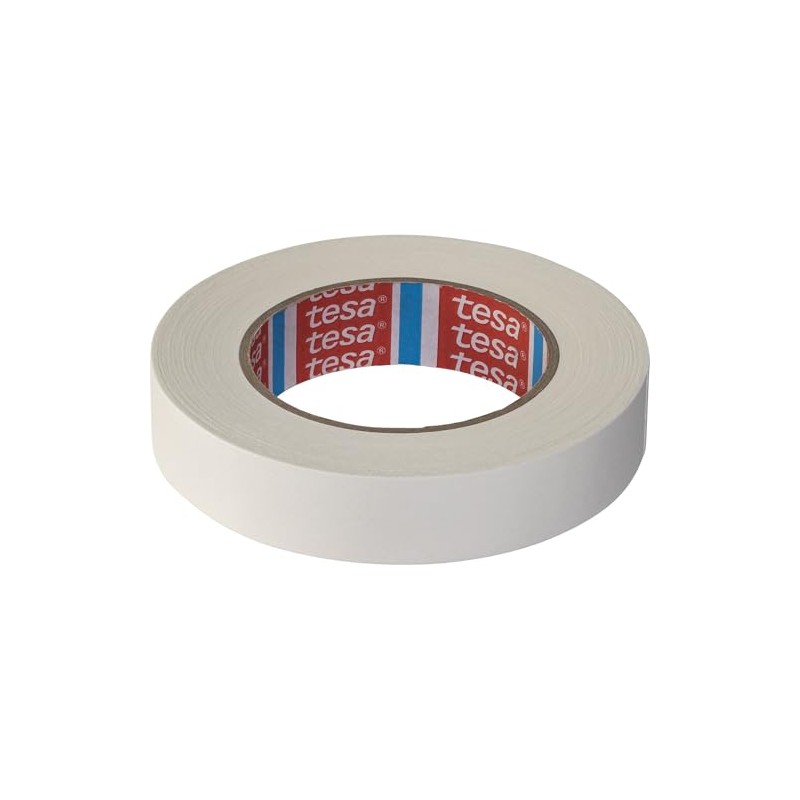 tesa 4651-25-25-W Repair Cloth Tape, White, 1.0 inches (25 mm)
