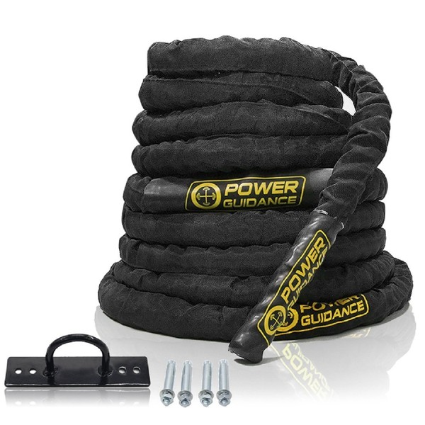 POWER GUIDANCE Battle Rope - 1.5" Width Poly Dacron 30/40/50ft