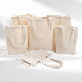 Sturdy Plain Horizontal Cotton Shoulder Bag for Group Promotions Horizontal Black Eco Bag 3ea