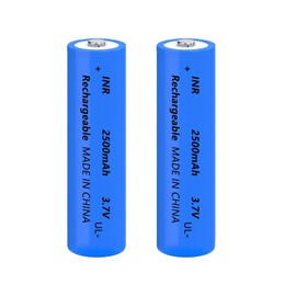 Yuntunele 18650 Rechargeable Battery 3.7V 2 Pack Genuine18650 Button Top Battery for for Headlights etc