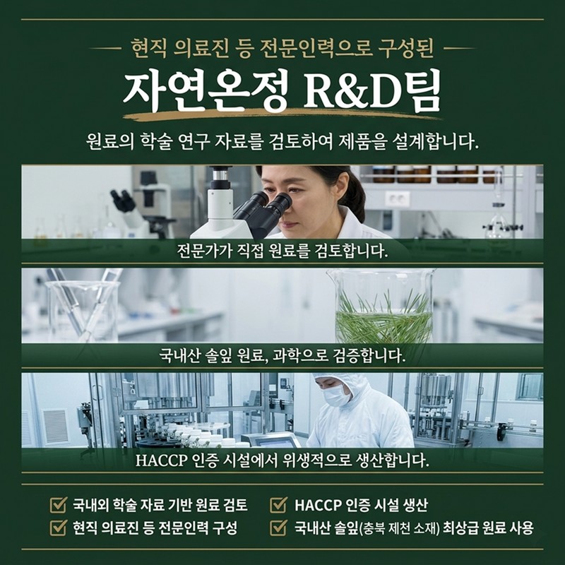 Cheongdang Pine Needle Extract, 100% Domestic, 60 Tablets, 1 Pack
