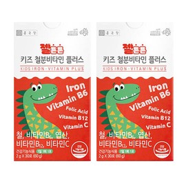 Chong Kun Dang Kids Children's Iron Supplement Iron Elementary School Children's Powdered Iron Nutrients 2 Pieces / 종근당 키즈 어린이 철분제 철분 초등학생 아이 분말 가루 철분영양제 2개