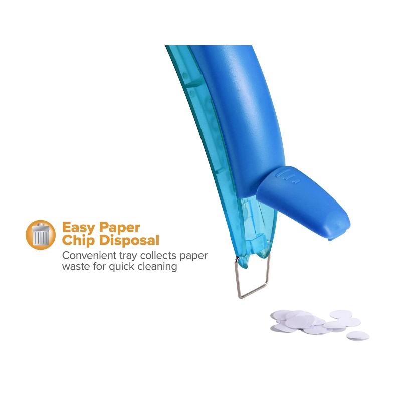 PaperPro EZ Squeeze Hole Punch 1 Pack Jam Free Assorted