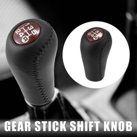 X AUTOHAUX Car Manual Gear Stick Shift Knob 5 Gear for Toyota 4Runner 1991-2001 Pickup SR5 6 Cyl 3.0L 1991-1995 Car Shift Head Faux Leather