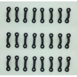 TOTAL MARINE Durable Nylon PAD Eyes Set of 24 for Kayak Rafting Replacements