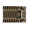 Retro Black Gold Greek Key Meander Luxury Placemats for Dining