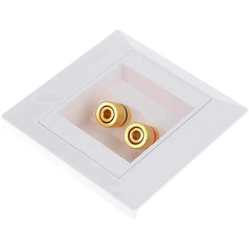 POFET Square Speaker 2 Binding Posts Banana Female Audio Wall