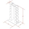 Deltech Fitness 6 Pair Vertical Dumbbell Rack