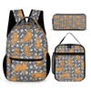 Homieblanket Golden Retriever Backpack with Lunch Box & Pencil Case,