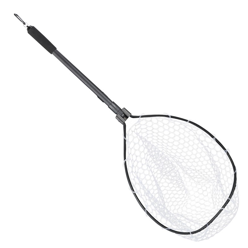 Fishing Landing Net Quick Folding Aluminium Alloy Rod Handheld Portable