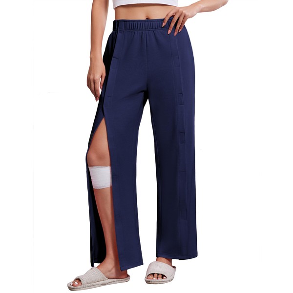 Deyeek Womens Tear Away Pants for Post Hip Surgery Recovery