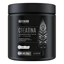 Birdman Creatina Monohidratada Vegana 250 Cápsulas 50 Servs                                                                                           